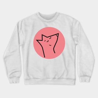 pink fox Crewneck Sweatshirt